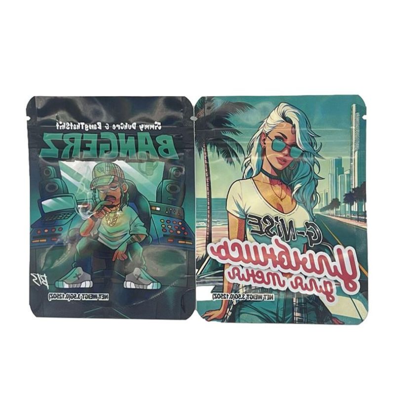 Reusable Cypress Hill 3.5G Cannabis Flower Mylar Bags